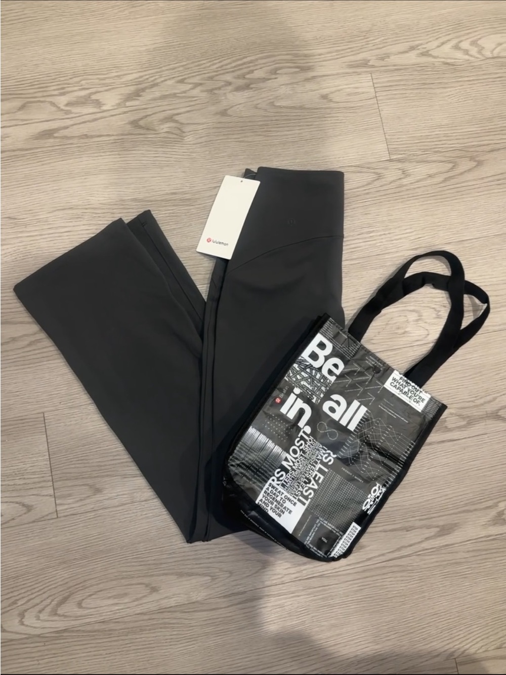 NWT Lululemon Smooth Fit Pull-On High-Rise Pant & Tote Bag